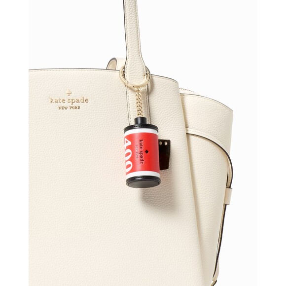 New Kate Spade Picture This Film Roll Bag Charm Red Multi - Picture 2 of 3